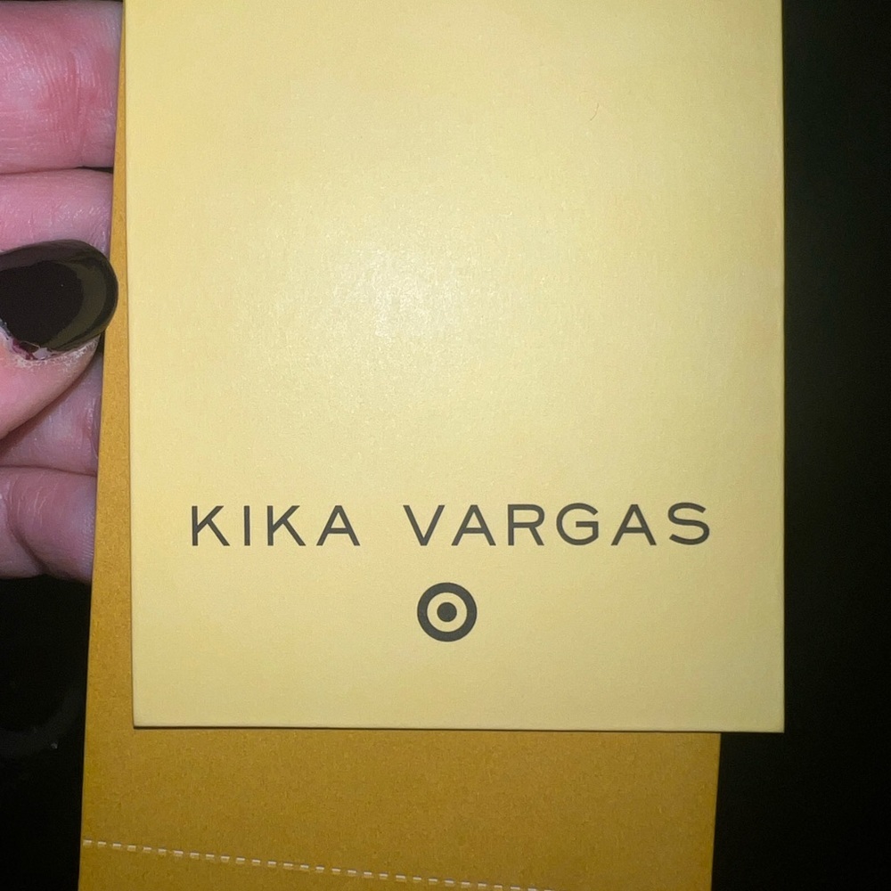 NWT Kika Vargas for Target Puff Sleeve Black Midi Dress M - Picture 6 of 6